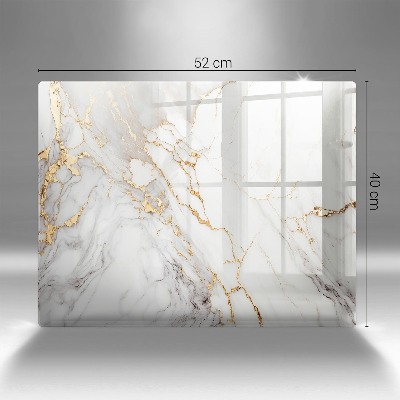 Grabkerzen Unterlage Heller Marmor mit Gold