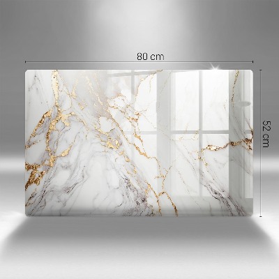 Grabkerzen Unterlage Heller Marmor mit Gold