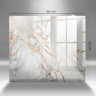 Grabkerzen Unterlage Heller Marmor mit Gold