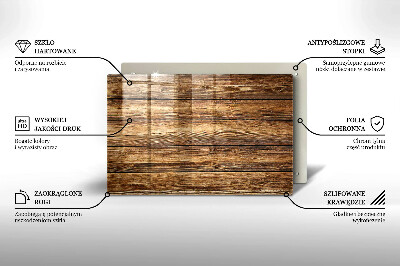 Unterlage für Kerzen Holztextur-Platten