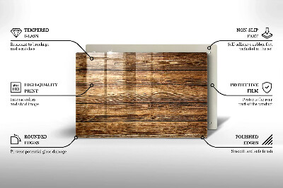 Unterlage für Kerzen Holztextur-Platten