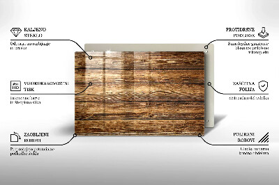 Unterlage für Kerzen Holztextur-Platten