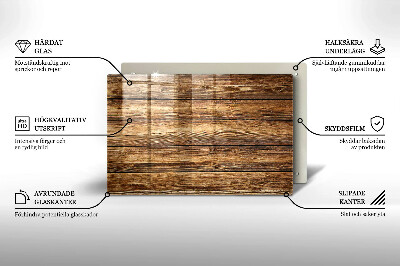 Unterlage für Kerzen Holztextur-Platten