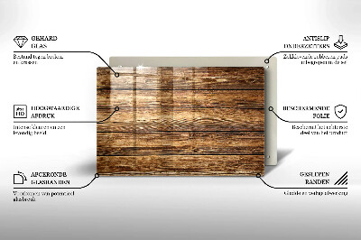 Unterlage für Kerzen Holztextur-Platten