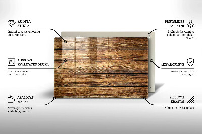Unterlage für Kerzen Holztextur-Platten