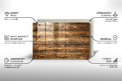 Unterlage für Kerzen Holztextur-Platten