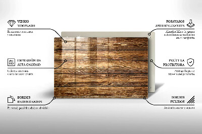 Unterlage für Kerzen Holztextur-Platten