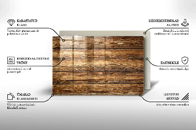 Unterlage für Kerzen Holztextur-Platten