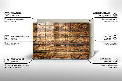 Unterlage für Kerzen Holztextur-Platten