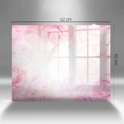 Unterlage für Kerzen Hintergrund zarte Rosen
