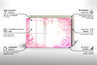 Unterlage für Kerzen Hintergrund zarte Rosen