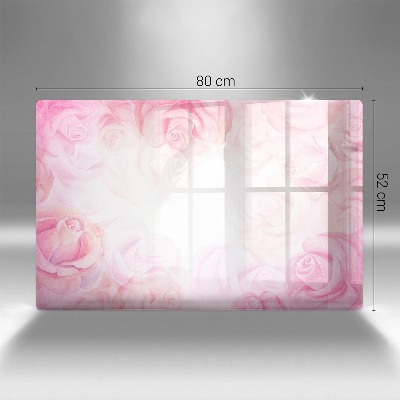 Unterlage für Kerzen Hintergrund zarte Rosen