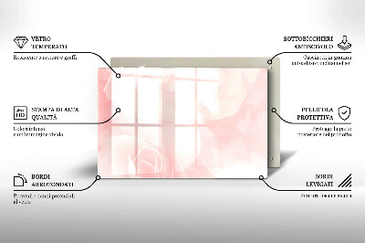 Grabkerzen Unterlage Hintergrund pastellfarbene Rosen