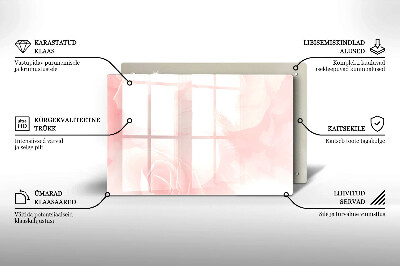 Grabkerzen Unterlage Hintergrund pastellfarbene Rosen