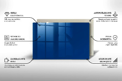 Unterlage für Kerzen Farbe blau