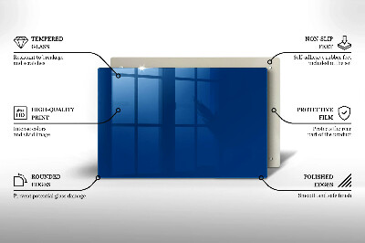 Unterlage für Kerzen Farbe blau