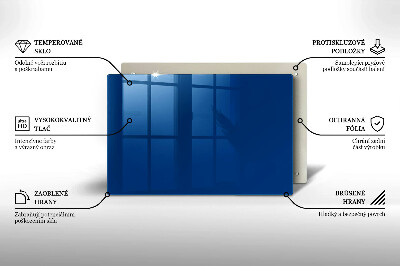 Unterlage für Kerzen Farbe blau