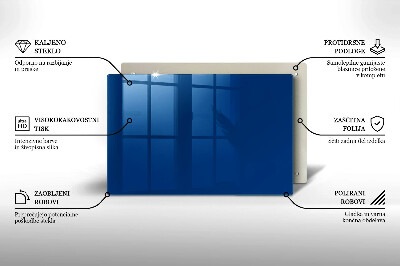 Unterlage für Kerzen Farbe blau