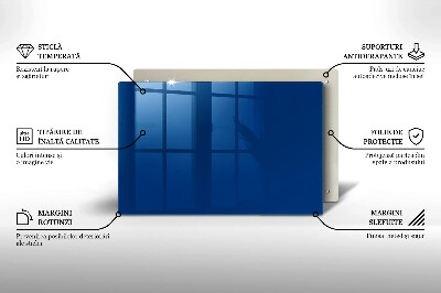 Unterlage für Kerzen Farbe blau