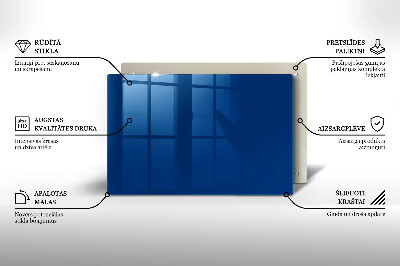 Unterlage für Kerzen Farbe blau