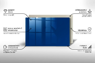 Unterlage für Kerzen Farbe blau