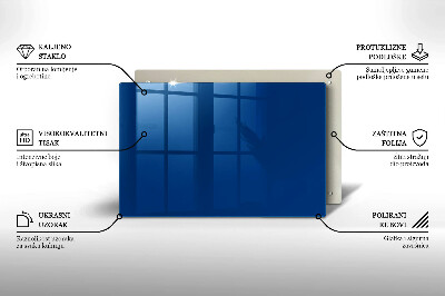 Unterlage für Kerzen Farbe blau