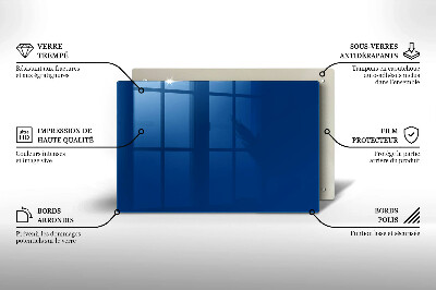 Unterlage für Kerzen Farbe blau
