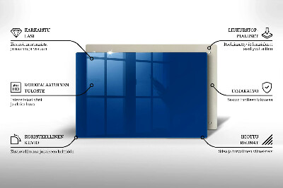 Unterlage für Kerzen Farbe blau