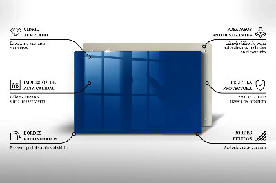 Unterlage für Kerzen Farbe blau