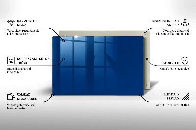 Unterlage für Kerzen Farbe blau