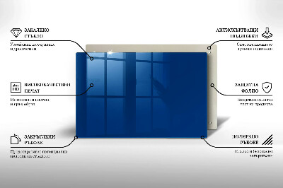Unterlage für Kerzen Farbe blau