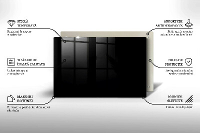 Unterlage für Kerzen Schwarz