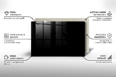 Unterlage für Kerzen Schwarz