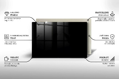 Unterlage für Kerzen Schwarz