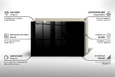 Unterlage für Kerzen Schwarz