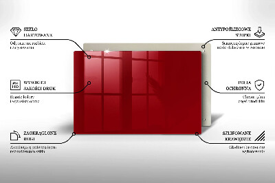 Unterlage für Kerzen Farbe Rot