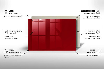 Unterlage für Kerzen Farbe Rot