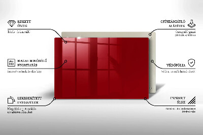 Unterlage für Kerzen Farbe Rot