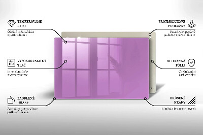 Unterlage für Kerzen Farbe violett