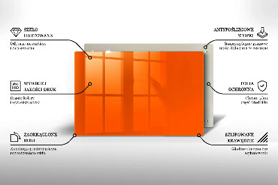 Unterlage für Kerzen Farbe orange