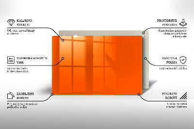 Unterlage für Kerzen Farbe orange