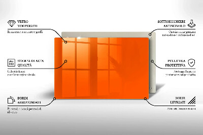 Unterlage für Kerzen Farbe orange