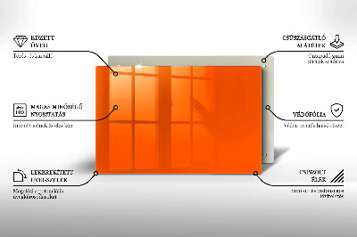 Unterlage für Kerzen Farbe orange