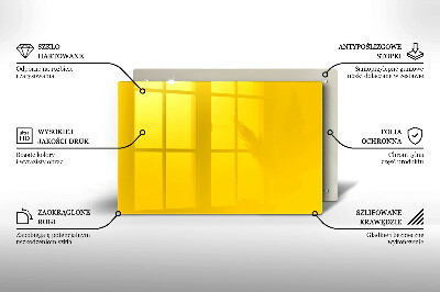 Unterlage für Kerzen Farbe gelb