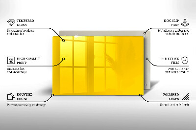 Unterlage für Kerzen Farbe gelb