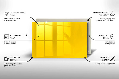 Unterlage für Kerzen Farbe gelb