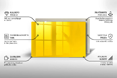 Unterlage für Kerzen Farbe gelb