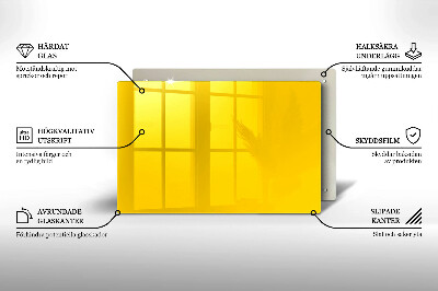 Unterlage für Kerzen Farbe gelb