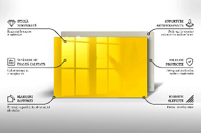 Unterlage für Kerzen Farbe gelb