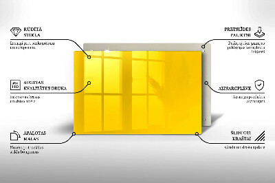 Unterlage für Kerzen Farbe gelb